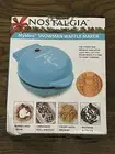 NIB Nostalgia MyMini Snowman Compact Blue Waffle Maker 5" Non-Stick Easy Clean