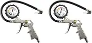 Digital Tire Pressure Gauge 220 PSI Tire Pressure Meter Dual Head Air Chuck with Inflation Deflation Function for Car Auto Truck(2PCS Tire Inflator)