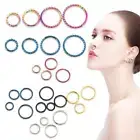 Piercing Cartilage Daith Twist Hoop Earrings Ear Piercing Nose Septum Ring