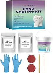 Kit for Hand Casting, Sculpture Couples with Hand Mould – Artistic Chalk Casting Set | Romantic Artistic with Gloves Included for Men and Women