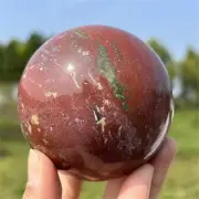 580g Natural Ocean Jasper Quartz Sphere Crystal Ball Reiki Healing Gift Decor