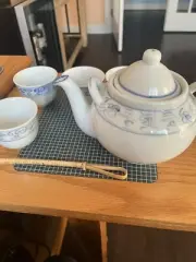 Vintage Canton Express Entertaining Chinese Take Out Teapot 4 Cups New Nice Set
