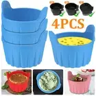 4Pcs Air Fryer Egg Poacher Food Grade Silicone Egg Poaching Cups Easy .i