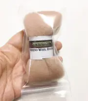 HR020-005-FS MOREZMORE BEIGE FLESH 5g Merino Fine Wool Roving 66S Needle Fel