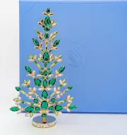 New SWAROVSKI Green Crystal Gema Holiday Christmas Tree Deco Display 5691040