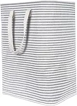 WHAMVOX Cotton Laundry Hamper Freestanding Collapsible with Handles Large Size Style for All Homes