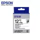 EPSON 愛普生LK-4WBQ C53S654436標籤帶(燙印12mm )白黑Black 黑字