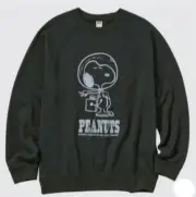Snoopy m130 Uniqlo Sweat Shirt Trainer Black Xl