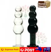 18cm Crystal Glass Prostate Butt Plug Anal Beads Dong Thruster Dildo Sex Toy