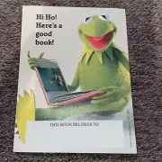 Kermit the Frog Muppets Antioch Publishing Bookplate USA Made VTG 1989 Unused