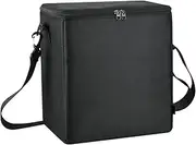 Storage Case for Freezer - Nylon Zipper Storage Organizer | Black Makeup Case with Shoulder Strap | Portable Freezer Protector for Home/Travel/Outdoor Use | Insulated Zipper Bag for Cosmetics