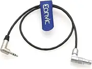 Eonvic Timecode Input Cable for RED Komodo 6K Cinema Camera Right Angle 3.5mm TRS to Rotatable Right Angle EXT 9 Pin
