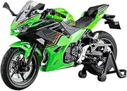 1/12 Scale for Kawasaki Ninja 400 Motorcycle Model Alloy Die-Cast Riding Vehicle Miniature for Motorbike Enthusiasts