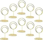 10pcs Metal Table Card Clip Holder Memo Clip Photo Memo Holder for Cards Menus Place Cards Desk Clip Office Accessory