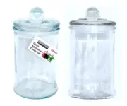 Glass Apothecary Candy Lolly Buffet Jar Candle Making Waxing Wedding Party 660ML