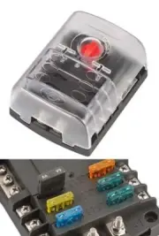 NARVA 54446 6 WAY FUSE BLOCK BOX HOLDER ATS BLADE CARAVAN DUAL BATTERY 12Volt