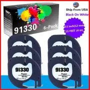 6-Pack letratag refills 91330 10697 for Dymo 2000 XR LT-100T Label Maker