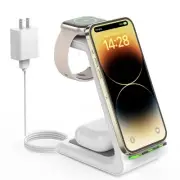 Wireless Charging Station for Apple - 3 in 1 Wireless Charger Stand Dock Watc...