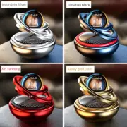 1PCS Solar Interstellar Suspension Rotating Aromatherapy Air Freshener Car Decor
