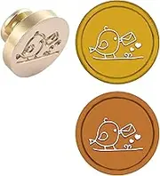 CRASPIRE Wax Seal Stamp Head Only 25mm Bird Envelope Wedding Removable Sealing Brass Stamp for Creative Decorative Valentine's Day Gift Invitations Cards Decoration Party