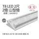 [喜萬年] 旭光 LED T8 10W 6000K 白光 2呎 2燈 雙管 全電壓 山型燈_SI430012