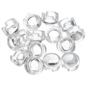 13mm LED Convex Len 15pcs 60 Degree Beam Angle Acrylic LED Optical Condenser Len