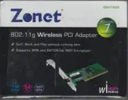 *BRAND NEW* Zonet 802.11g 54Mbps Wireless LAN PCI Adapter ZEW1605 WEP WPA