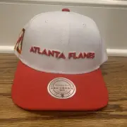 Mitchell & Ness Atlanta Flames NHL Throwback Red White Adjustable Snapback Hat