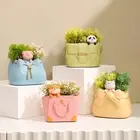 Pothos Pot Planter Handbag Flower Container Resin Flower Pot for Home Outdoor