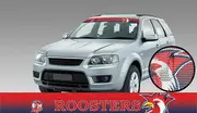 NRL Window Sun Visor Decal - Sydney Roosters - See Thru Car Sticker