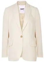 Day Birger ET Mikkelsen Hector Crepe Blazer - Ivory - 32 (UK6 / XS) 32 (UK6 / XS)