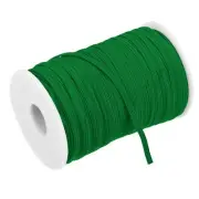 Flat Elastic Band for Sewing 1/8" x 109 Yards Grass Green Stretch Strap Roll