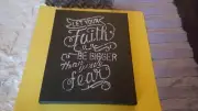!!! HAND PAINTED 8X10 CANVAS HOME MADE SIGN!
