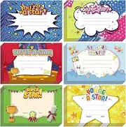 Eaasty 60 Pcs Back to School Recognition Rewards Award Certificates for Kid Student Preschool Award Certificates of Achievement Card for Teacher Classroom School Supplies (You're A Star)
