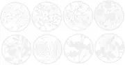 8Pcs Reusable Flower Stencils for DIY Drawing Templates Plastic Painting Patterns for Craft Projects Safe and Washable Stencils for Creative Fun and Scrapbooking