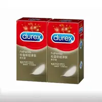 在飛比找momo購物網優惠-【Durex杜蕾斯】超薄裝衛生套12入*2盒(共24入)