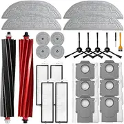 26PCS parts compatible with Roborock S8 Max V Ultra/G20s vacuum cleaner robot main brush, HEPA filter, dust bag, side brush, Mop cloth Replacement Kit accessories