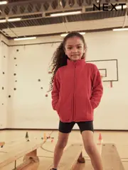Red Zip-Up Fleece Jacket With Pockets (3-16yrs) (A14365) | $21 - $32