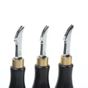 Leather Edge Beveler Creaser Steel Blade Ebony Marking Vintage Leather Tool