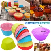 20pcs Cupcake Case DIY Bake Mold Silicone Muffin Baking Mould Round Cup Cake
