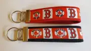Boston Red Sox inspired 6" Keychain Key Fob Key Ring Strap Gift Sports Baseball