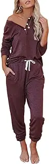 [AUTOMET] Lounge Sets for Women Loungewear Sets Womens Pajamas Sets with Jogger Sweatsuits 2 Piece Outfits