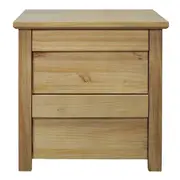 [James Lane] Kimberley Bedside Table Nutmeg - 2 Drawer