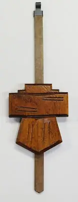 Cuckoo Clock Pendulum 2 1/2" Chalet Style 8 Day Brown German Made 8 3/4" Long