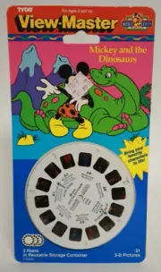 Mickey and the Dinosaurs TYCO View-Master 3 Reels Disney 21 3-D Pictures 1994
