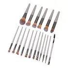 18 Pieces Makeup Brush Set Beginner Cosmetic Powder Applicator For Eyeshadow ADS