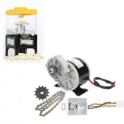 12V 250W DC Eletrical Motor Speed Controller Chain Wheel Gear Popcorn WP