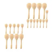 Wood Maracas Sand Hammers with Clear Sound Hand Painted Maracas for Painting