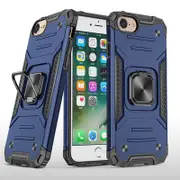 MCC Shockproof iPhone SE 2020 (2nd Gen) Tough Case Cover Apple Ring Holder [Dark Blue]