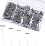 450 Pack Stainless Steel T-Pins: Versatile Wig and Sewing Pins for Foam Head